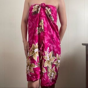 Pareo, Hawaiian print, swim suit pool cover up, tie dress, multiple styles